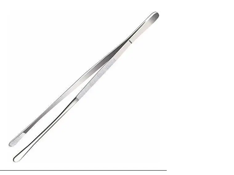 Pinza para Emplatar Recta. Punta Ancha. Plateado. 30 cm. 1