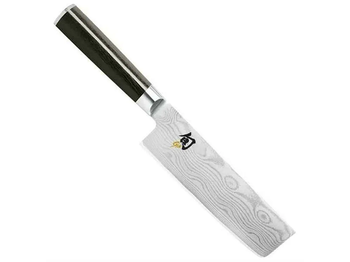 Cuchillo Nakiri. Acero Damasco. Hoja 165 mm.  1