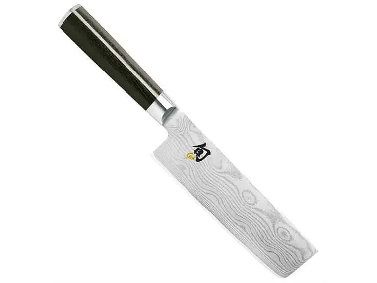 Cuchillo Nakiri. Acero Damasco. Hoja 165 mm.  1