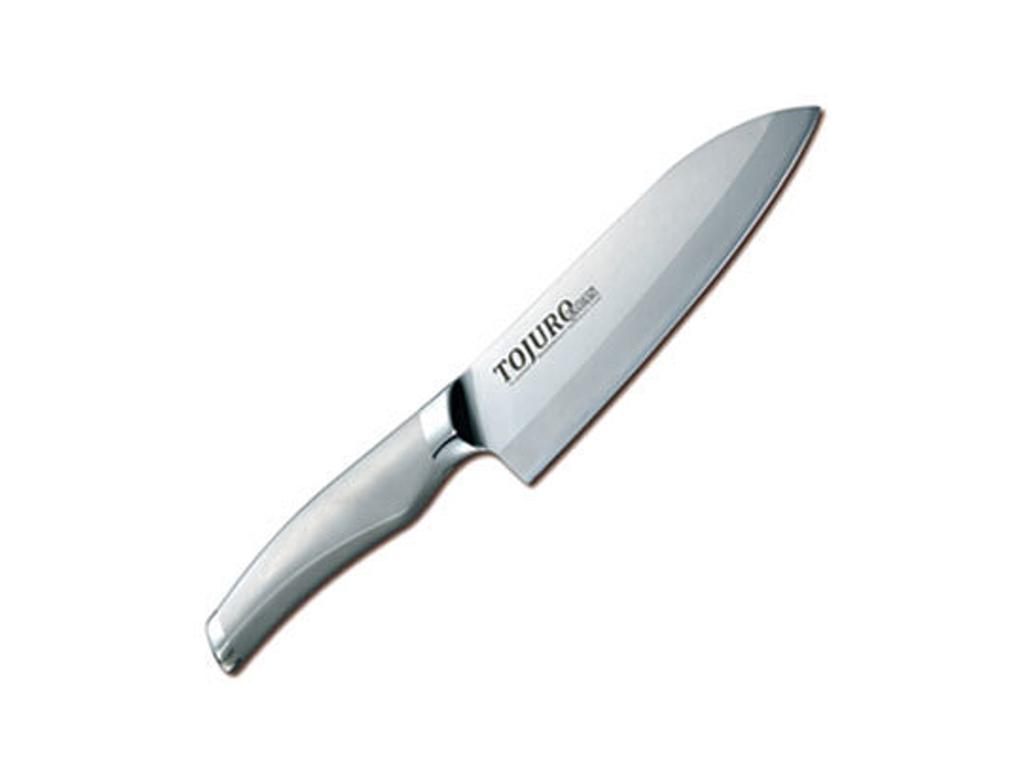TOJURO All Stainless MoVa Clad steel SANTOKU hoja 170mm (TJ-130) 1