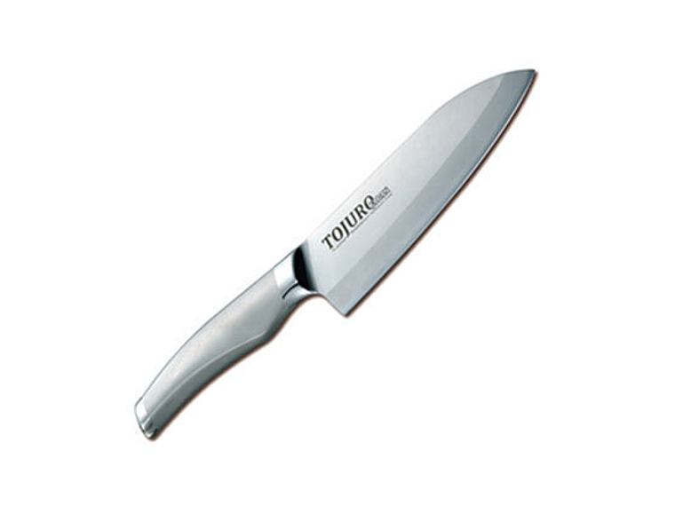 TOJURO All Stainless MoVa Clad steel SANTOKU hoja 170mm (TJ-130) 1