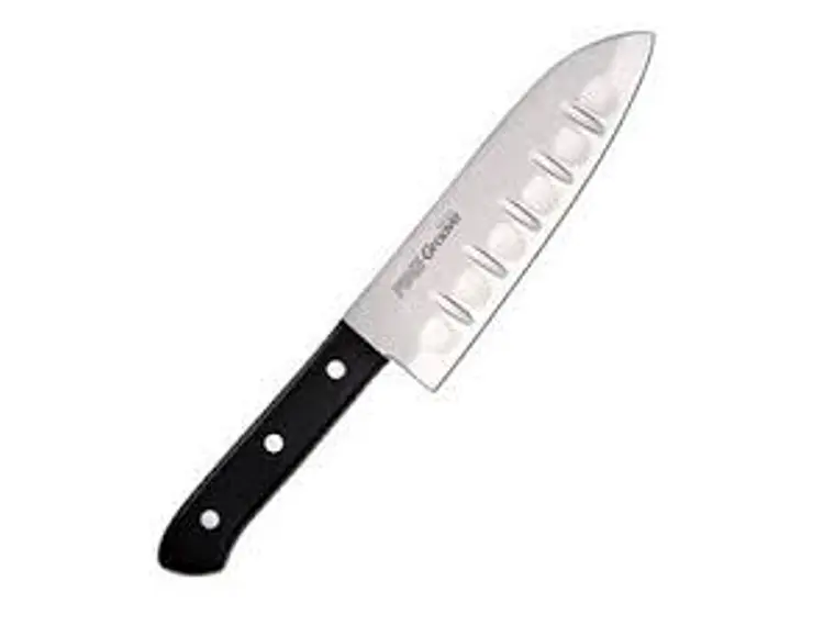 Cuchillo Santoku. Alveolado. Hoja 170 mm. 1