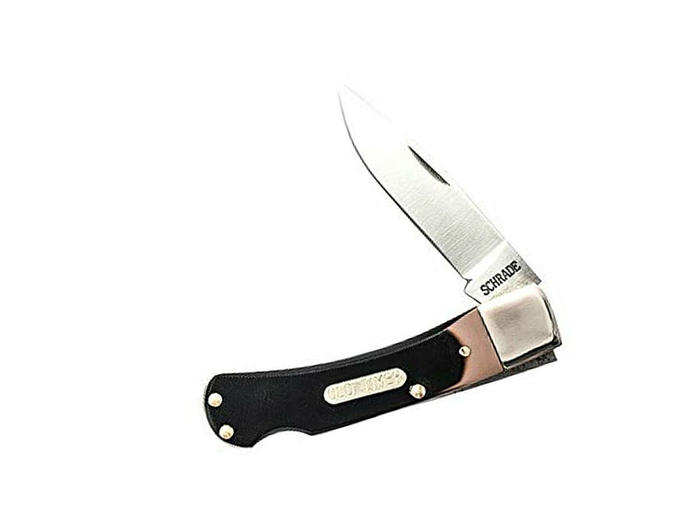 Old Timer 3OT Bearhead - Cuchillo de bolsillo plegable tradicional de 5.1 pulgadas con hoja de punto de caída de 2.2 pulgadas y mango de corte de sierra para exteriores, caza, camping y EDC 1