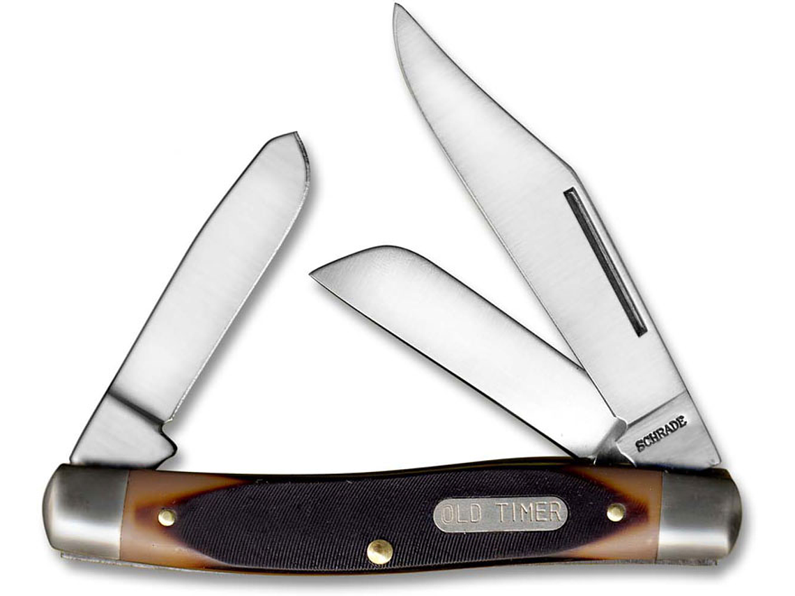 Old Timer 8OT Senior - Cuchillo plegable tradicional de 6.9 pulgadas con punta de clip  1