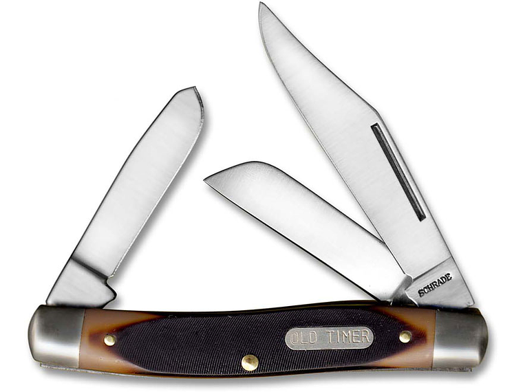 Old Timer 8OT Senior - Cuchillo plegable tradicional de 6.9 pulgadas con punta de clip  1