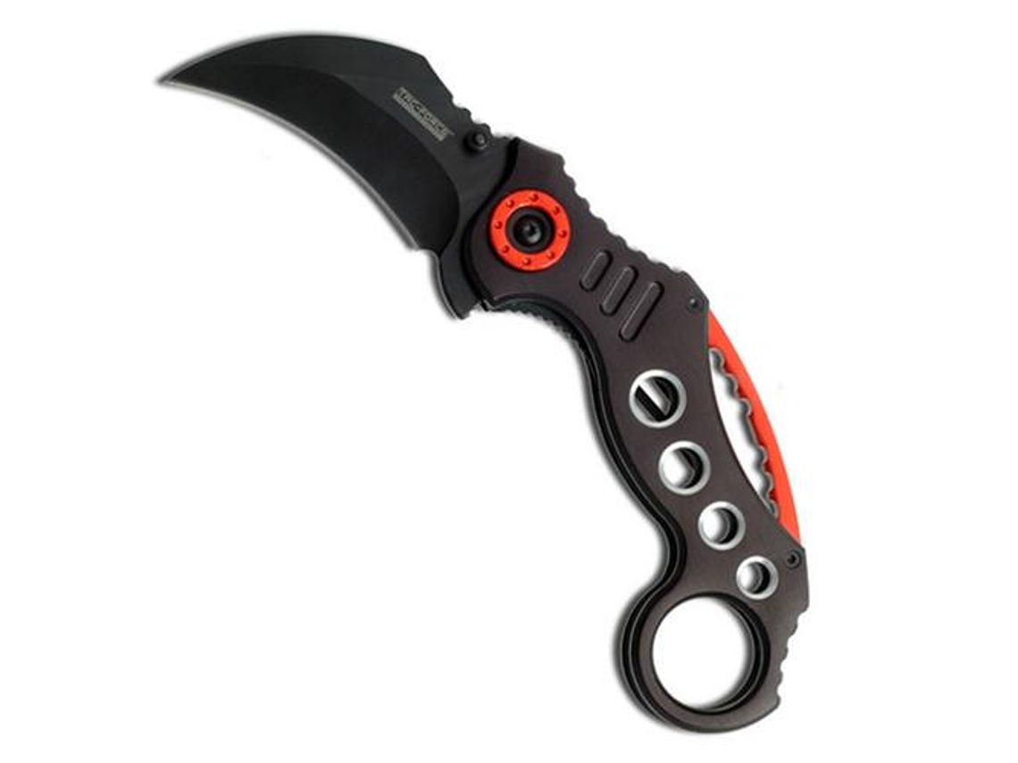 TAC-FORCE,  TACTICAL KARAMBIT, BLACK and RED,63mm 1