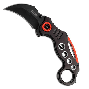 TAC-FORCE,  TACTICAL KARAMBIT, BLACK and RED,63mm