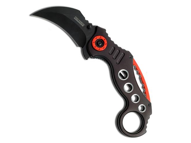 TAC-FORCE,  TACTICAL KARAMBIT, BLACK and RED,63mm 1
