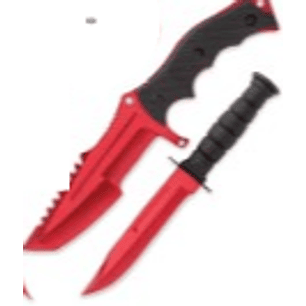 BLACK LEGION, DOUBLE SET RED Cuchillo Hunstman y Militar