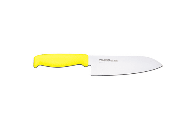 TOJIRO Color, SANTOKU, 170MM, HACCP YELLOW, F152Y