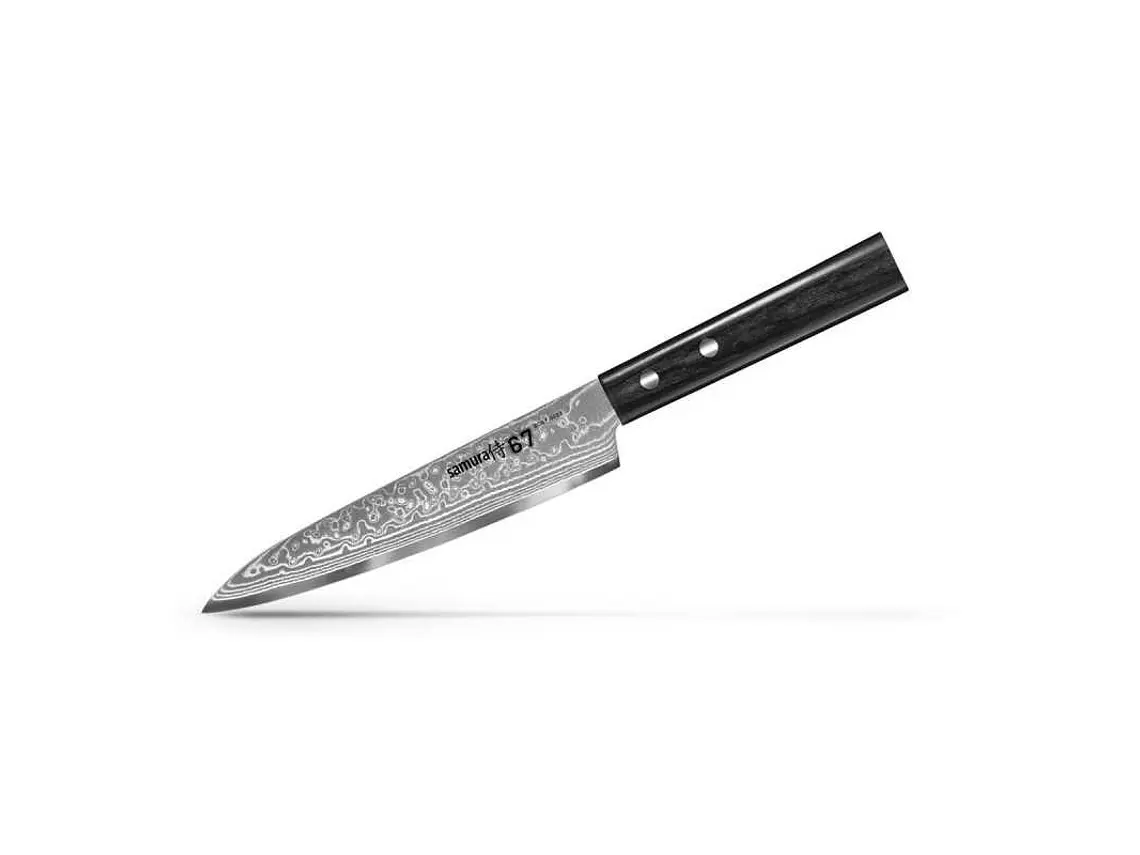 Cuchillo Utilitario. Acero Damasco. Hoja 150 mm.  1