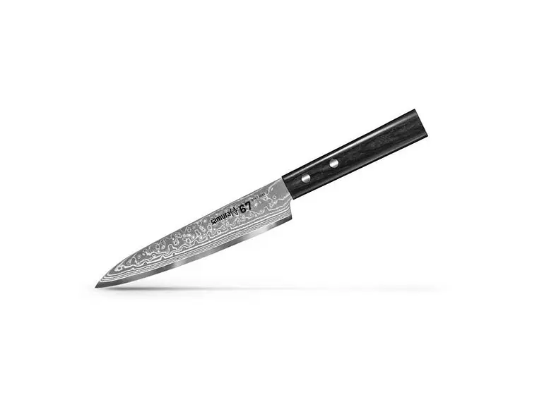 Cuchillo Utilitario. Acero Damasco. Hoja 150 mm.  1