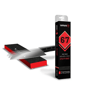 SAMURA 67, Damascus Utility knife, largo de hoja 150mm 