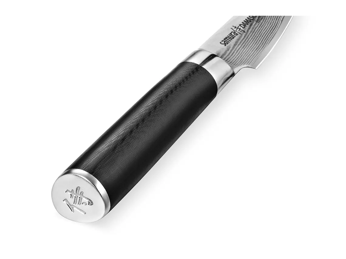 Cuchillo Pelador. Puntilla. Acero Damasco. Hoja 90 mm. 2