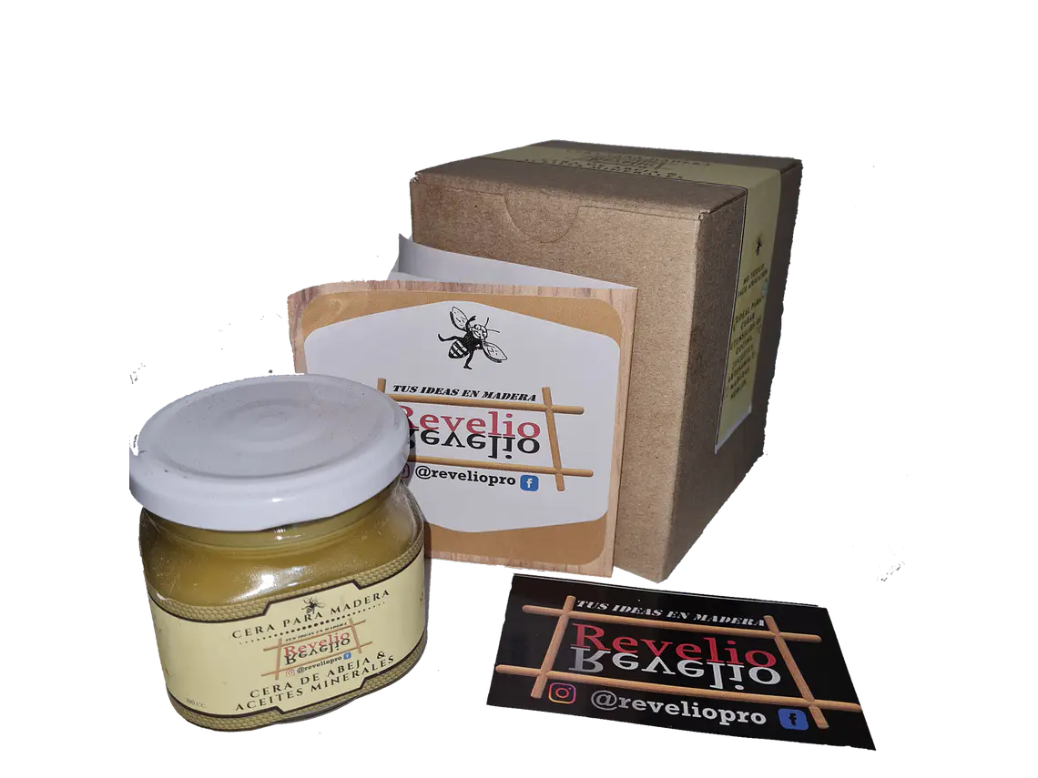 Cera para Madera. Cera de abeja y aceites minerales. 260cc. 1