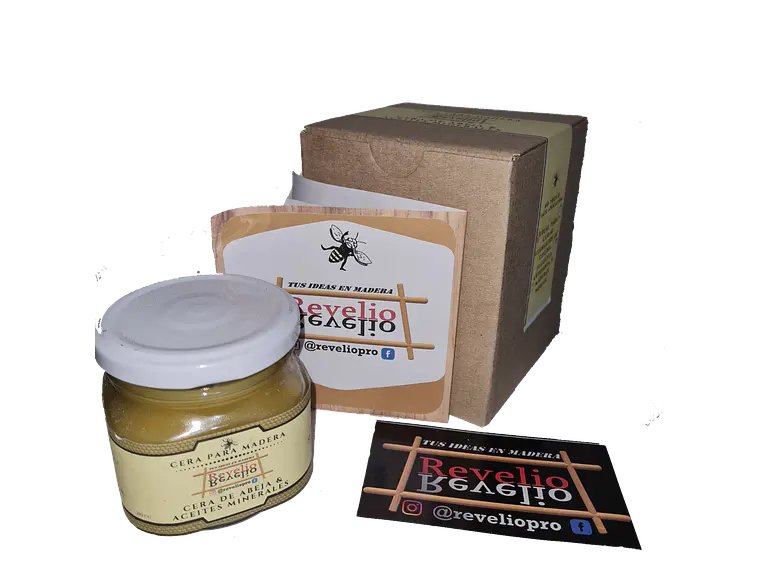 Cera para Madera. Cera de abeja y aceites minerales. 260cc. 1