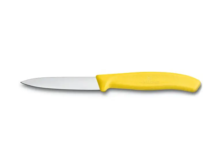 Cuchillo Pelador. Puntilla. Amarillo. Hoja 80 mm. 1