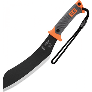 GERBER Bear Grylls Compact Parang Machete Carbon Steel Blade, Mango Polypropylene, hoja 23.7 cms.