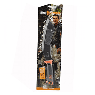 GERBER Bear Grylls Compact Parang Machete Carbon Steel Blade, Mango Polypropylene, hoja 23.7 cms.