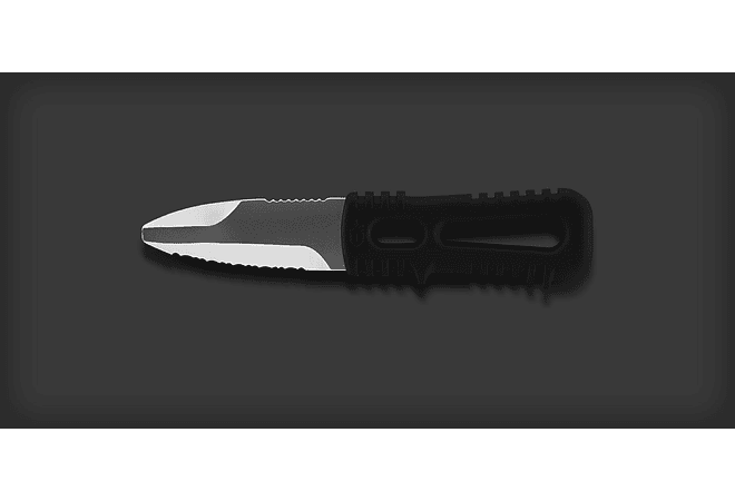 GERBER River Shorty Dive Knife Double Edge Blunt Tip Blade, Mango Zytel, hoja 7.6 cms.