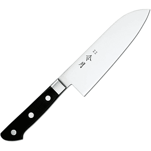 Reigetsu MOLYBDENUM Steel With Bolster, SANTOKU, 165MM de hoja  