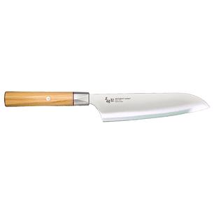 Mcusta Zanmai, cuchillo Santoku hoja 180 mm 
