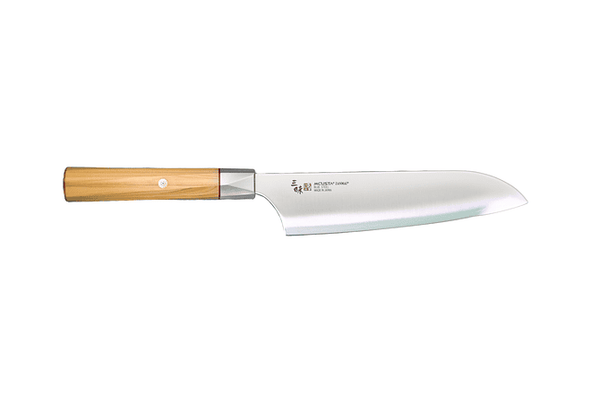 Mcusta Zanmai, cuchillo Santoku hoja 180 mm 