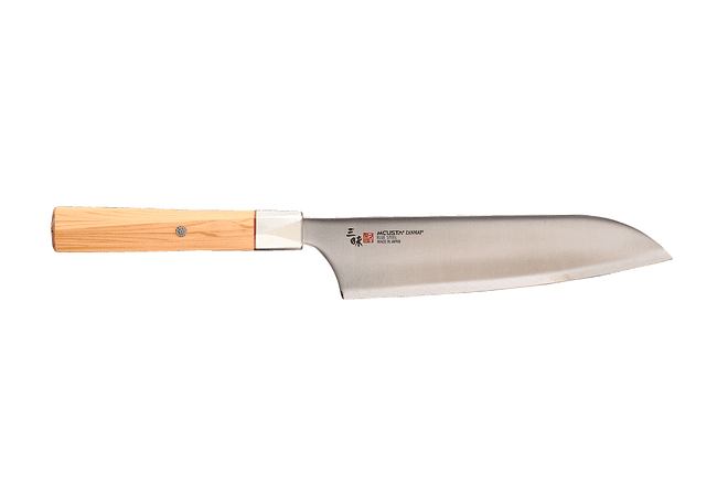 Mcusta Zanmai, cuchillo Santoku hoja 180 mm 