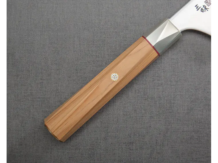 Cuchillo Nakiri. Acero Aogami. Hoja 165 mm. 10