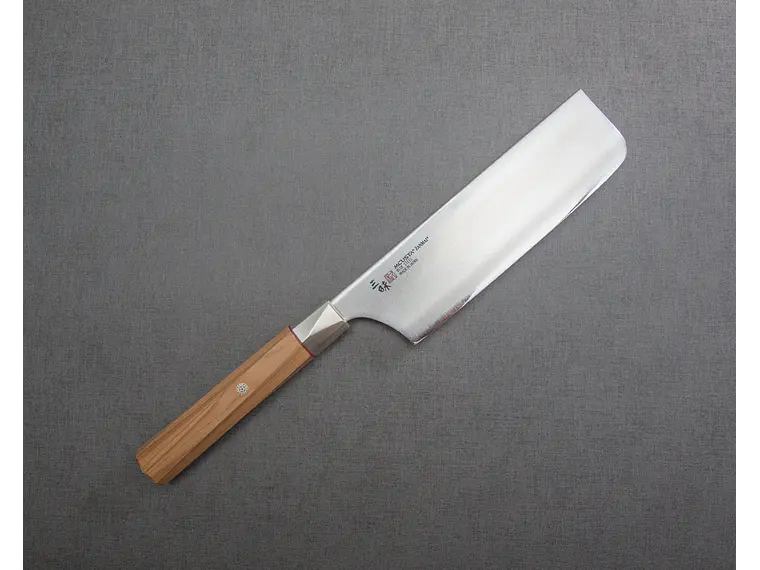 Cuchillo Nakiri. Acero Aogami. Hoja 165 mm. 12