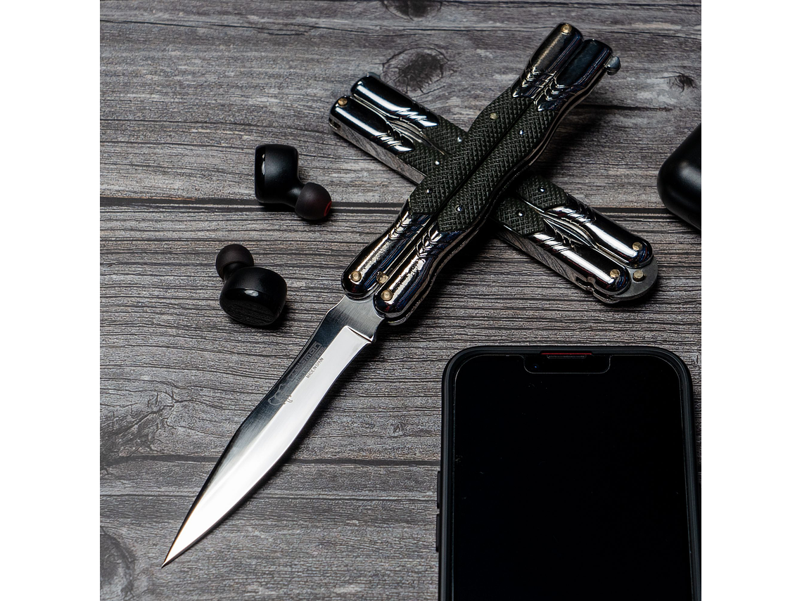 CUDEMAN Balisong modelo 505-B hoja 10 cm 1