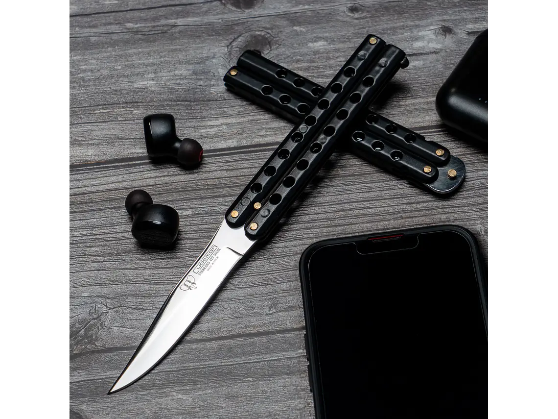 Balisong. Hoja 9 cm. 1