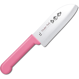 Kinder Park Cuchillo de cocina para niños mango ROSADO hoja de 115 mm