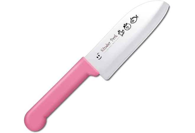 TOJIRO Kinder Park Cuchillo de cocina para niños mango ROSADO hoja de 115 mm