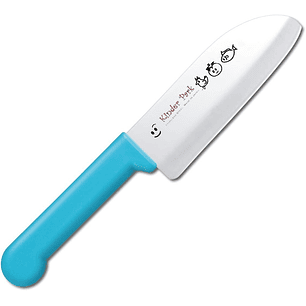Kinder Park Cuchillo de cocina para niños mango CELESTE hoja de 115 mm