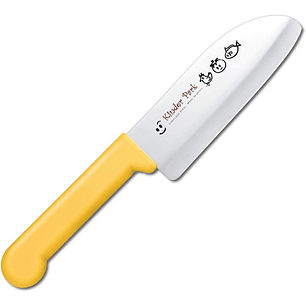 Kinder Park Cuchillo de cocina para niños mango AMARILLO hoja de 115 mm