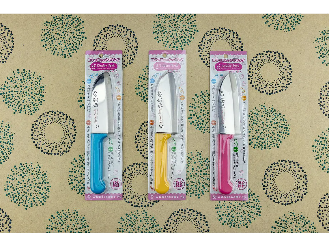 Cuchillo de Cocina para Niños. Celeste. Hoja 115 mm. 2