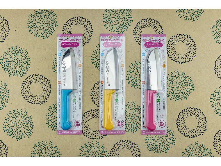 Cuchillo de Cocina para Niños. Celeste. Hoja 115 mm. 2