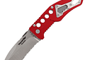 Fox línea Blackfox cuchillo de rescate hoja de 9 cm color rojo