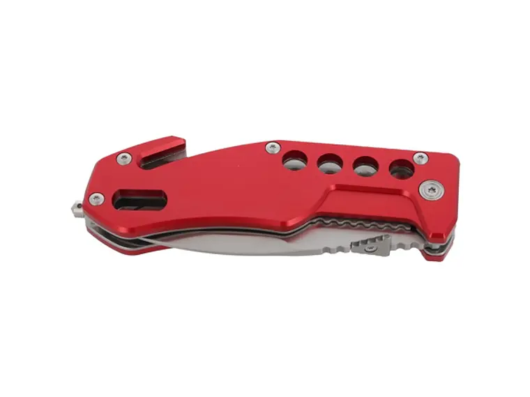 Navaja Plegable. Táctica y Rescate. Rojo. Hoja 9 cm. 4