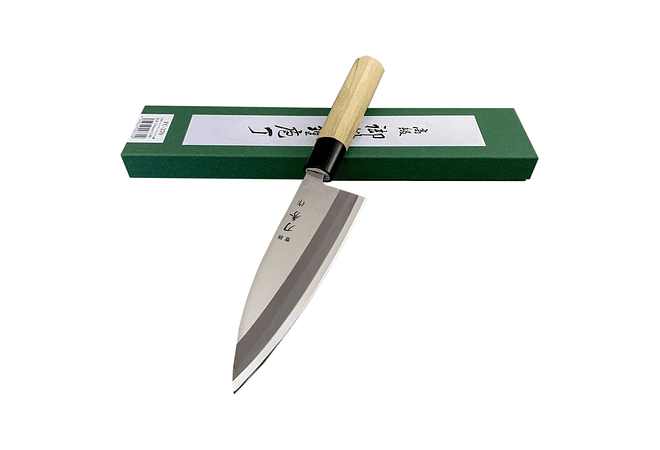 Narihira Toushu Deba cuchillo japonés para zurdos hoja 150 mm (ex modelo FC-83)