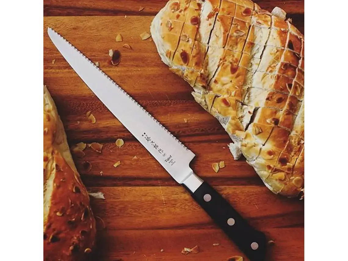 Cuchillo para Pan. Acero VG10. hoja 215 mm. 4