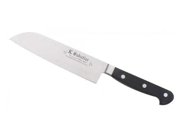 Cuchillo Santoku. Alto en Carbono. Hoja 170 mm.  1