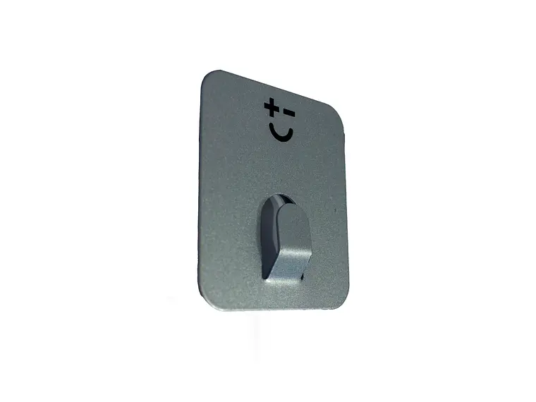 Ganchos magnéticos. Plateados. 2 unidades. 3