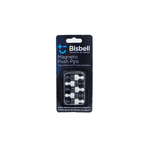 Bisbell Pins Magnéticos blancos y negros (10 unidades)