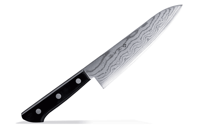 TOJIRO BASIC DAMASCUS Cuchillo Chef hoja de 180mm