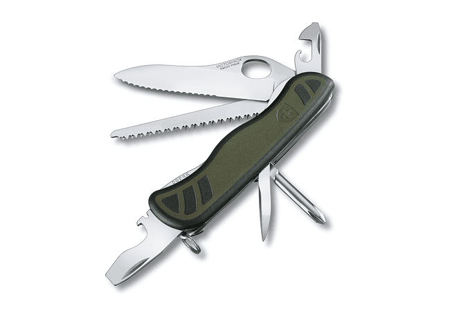 Victorinox Swiss Army Soldier Knife Herramienta Multiuso, Negro con verde