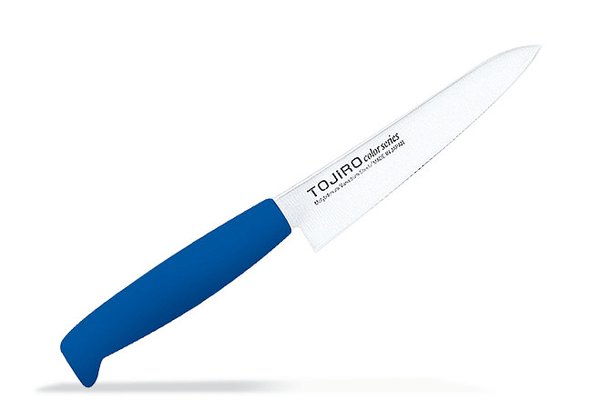 TOJIRO Color MoVa Steel, Petty Knife 120mm HACCP Blue, F180BL