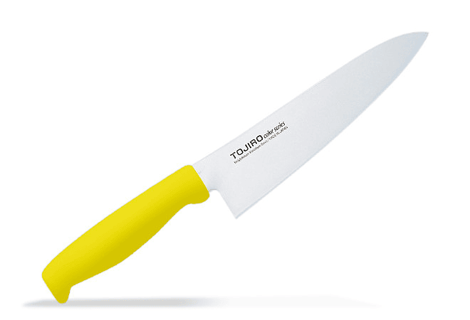 TOJIRO Color, MoVa Steel,  Chef Knife 180mm, HACCP Yellow, F-145Y