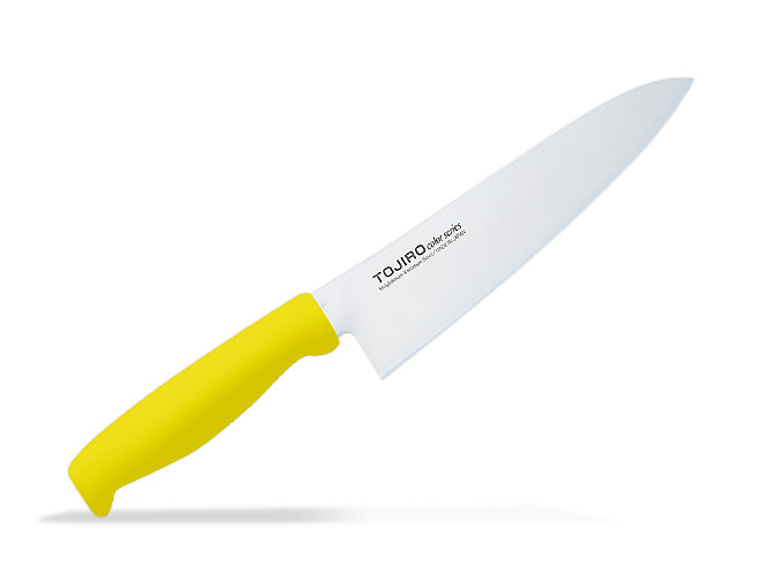 TOJIRO Color, MoVa Steel,  Chef Knife 180mm, HACCP Yellow, F-145Y 1